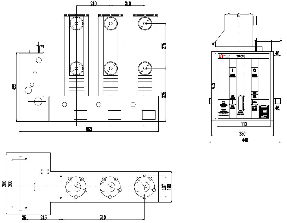 12kV Side Mounted VCB - UNISUN ELECTRIC